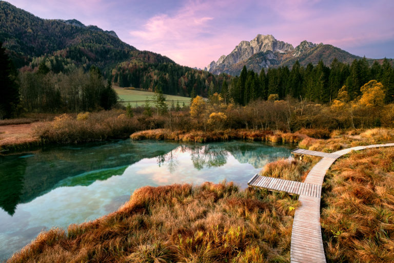 Zelenci Sunrise in Autumn by Matthew Storer