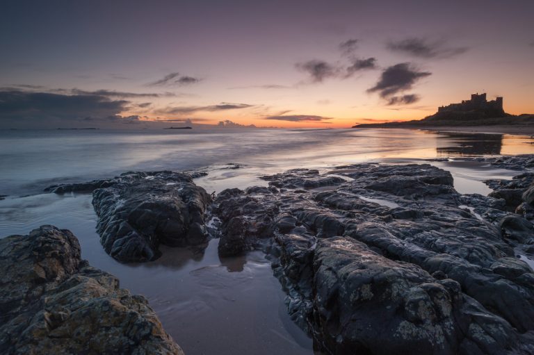 Northumberland coast in northwest England.